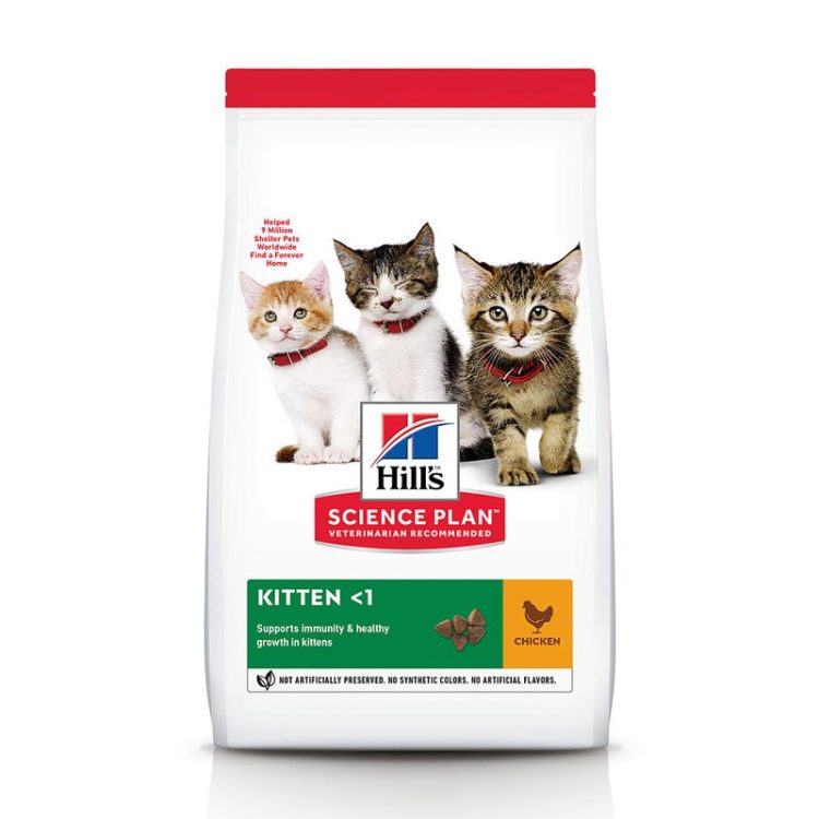 غذای خشک هیلز گربه مدل کیتن با طعم مرغ (Hills Science plan Cat kitten Chicken)