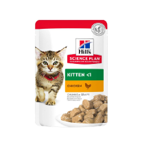 پوچ بچه گربه هیلز با طعم مرغ مدل( Hills Kitten Pouch with Chicken)