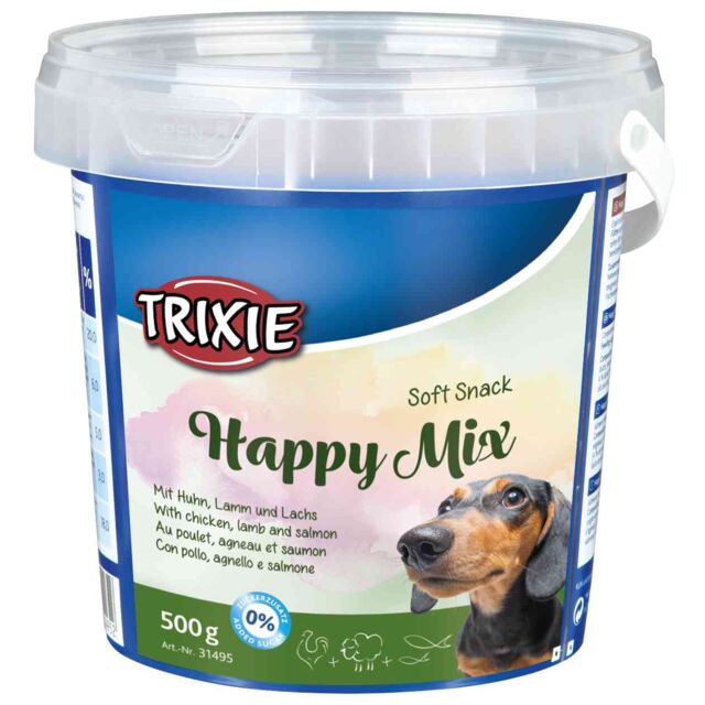 تشویقی سطلی نرم سگ تریکسی مدل هپی میکس (Trixie Soft Snack Happy Mix) کد – 31495