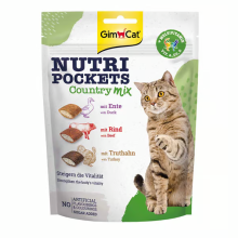 تشویقی گربه جیم کت کانتری میکس مدل(Nutri Pockets Country mix) با وزن 150 گرم